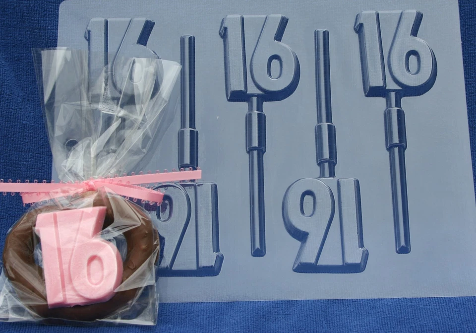 «16» СЛАДКИЙ ШЕСТНАДЦАТЬ ЛЕДЕНЕЦ DIY ШОКОЛАД КОНФЕТЫ ФОРМА ВЕЧЕРИНКИ ПОЛЬЗУ ДЕНЬ РОЖДЕНИЯ  - Изображение 1 из 1