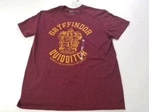 Harry Potter Character Gryffindor Short Sleeve T Shirt Maroon Size Large NWT - Picture 1 of 8