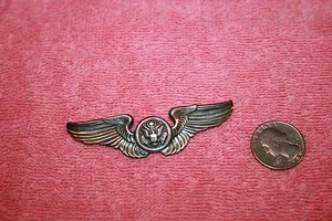 Vintage Sterling Marked US Air Force Crew Fight Wings - Picture 1 of 4