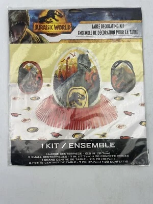 Jurassic World Table Decorating Kit Dino Kids Child Birthday Party Decorations - Image 1 of 2