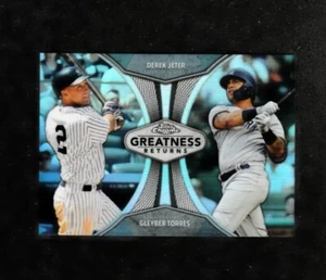 2019 Topps Chrome DEREK JETER / GLEYBER TORRES GREATNESS RETURNS Yankees MINT - Picture 1 of 2