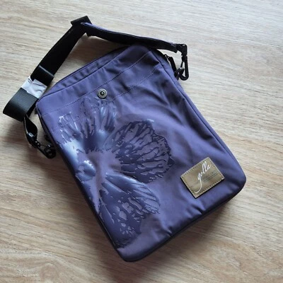 Bolso de hombro mensajero para computadora portátil Golla correa desmontable/ajustable púrpura 14" NWoT Foto 1 de 4