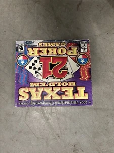 Texas Hold Em Poker 21 PC Games Sealed WIN MAC CD ROM Software 2005 Series Vtg - Picture 1 of 3