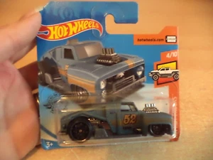new ERIKENSTEIN ROAD hw hot trucks HOT WHEELS toy car BLUE GREY TRUCK - Picture 1 of 2