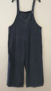 Zara Women’s Size L Gray Corduroy Sleeveless Wide Leg Pants Jumpsuit - Picture 1 of 9