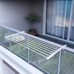 Foxydry Duo Folding Balcony, Railroad & Steel Terraces Tender - Picture 1 of 20