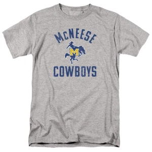 McNeese State University Adult T-Shirt Cowboys Logo, Athletic Heather, S-5XL - Picture 1 of 7