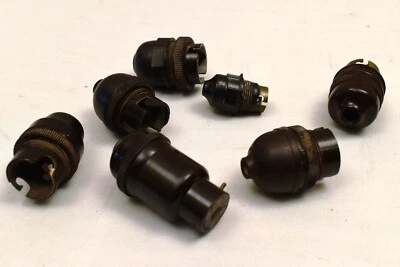 Adaptador convertidor bombilla enchufe soporte lámpara baquelita vintage Ashley England" Foto 1 de 4