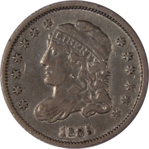 1835 Sm Date and Capped Bust Half Dime Very Fine Details SKU:I2343 Cover