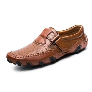 New Fashion Men Real Leather Shoes Crocodile Pattern Driving Shoes Octopus Shoes - Picture 1 of 5