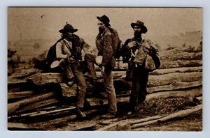 Confederate Soldiers Gettysburg PA Leib Image Archives York PA Postcard Unposted - Picture 1 of 2