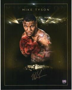 Mike Tyson Autographed 16" x 20" Gold Edition Photograph