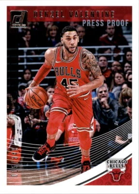 2018-19 Donruss Press Proof Silver #78 Denzel Valentine /349 - NM-MT - Image 1 of 2