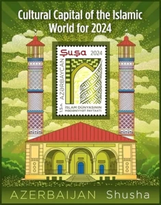 AZERBAIJAN STAMPS 2024 * SHUSHA * CULTURAL CAPITAL * BLOCK * MNH - Picture 1 of 1