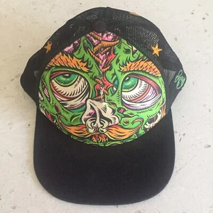 Seedless Cannabis Think Green Grow Your Mind Hat Cap One Size Green RARE Snapbac - Picture 1 of 9