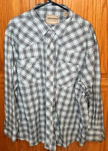WRANGLER WESTERN SHIRTS LONG SLEEVE PEARL SNAPS SHIRT SIZE 3XL - Picture 1 of 3
