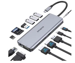 Dockingstation Dual Monitor Triple Display USB C Adapter für Laptop Dell XPS 13 - Bild 1 von 5
