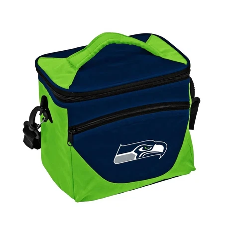 Seattle Seahawks Halftime Cooler Zipper Insulated Lunch Bag Box Tote 9pk NFL Cover