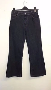 Lovely Dark Indigo Bootcut Trousers Jeans from M&S - Size 8, L26 - Hardly Worn - Picture 1 of 3