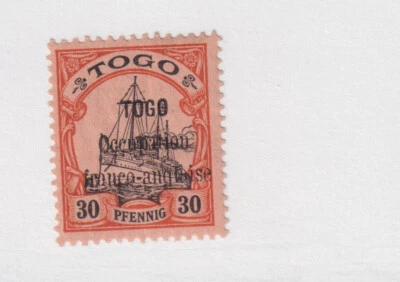 TOGO # 160 como nuevo con bisagras SOBREIMPRESIÓN - OCUPACIÓN FRANCESA/INGLÉS envío Foto 1 de 2