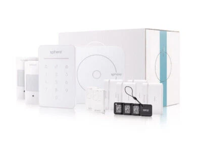 Home Security Sphere Alarm Elite System 14 Piece Wireless Kit - Image 1 of 4