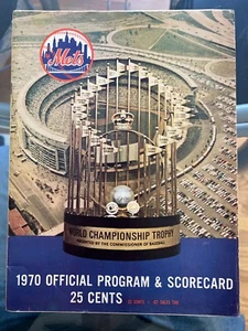1970 NY Mets Program Scorecard Scored very nice cond - Picture 1 of 2