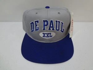 Vintage NCAA DePaul Blue Demons Spellout Snapback Hat 90s Annco NEW NWT - Picture 1 of 4
