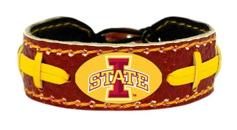 Iowa State Cyclones Color Football Bracelet [NEW] NCAA Jewelry Wrist Necklace Cover