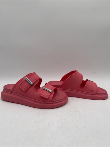 Alexander McQueen sandalo ibrido doppia fibbia rosa taglia 39