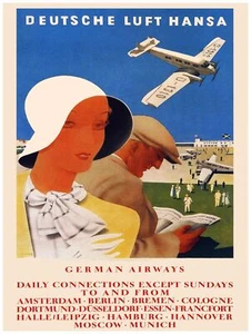9939.Deutsche Aviation.german air ways.POSTER.home decor graphic art - Picture 1 of 1