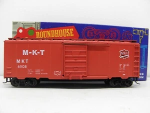 ROUNDHOUSE 2045 - 40' SINGLE DOOR BOXCAR "KATY" M-K-T #6508 - HO SCALE- USED - Picture 1 of 6