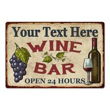 Personalized Rustic Wine Bar Sign Wall Décor Kitchen Gift She Shed 108120056001