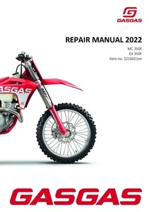 GAS GAS GASGAS Service Workshop Shop Repair Manual Book 2022 EX 350F US - Picture 1 of 12