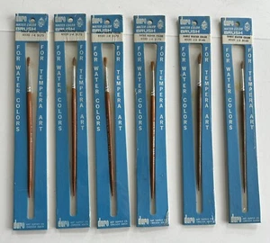 6 Pc. Duro Water Color Brushes 6520 # 2,3,4 Water Colors & Tempera Art USA   NEW - Picture 1 of 4