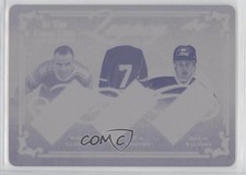 2019 Leaf ITG Used Legacy Printing Plate Magenta 1/1 King Clancy Tim Horton mq7