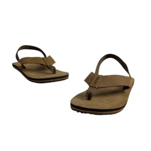 Reef Boys Brown Little Leather Smoothy Sandal Sz 11 - Picture 1 of 9