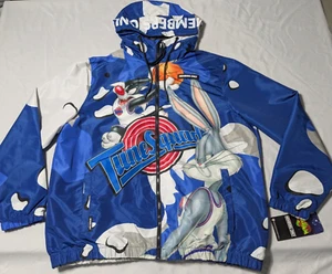 MEMBERS ONLY x SPACE JAM Tune Squad Bugs Sylvester Taz Men XL Windbreaker NEW - Picture 1 of 23