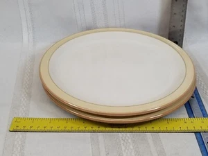 2 Denby Caramel Dinner plates - Picture 1 of 4