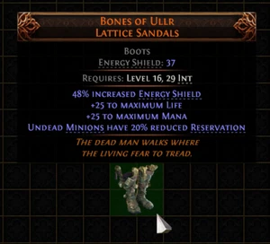 💥Path Of Exile 2💥Dawn Of The Hunt💥Botas💥Sandalias de celosía Bones of Ullr - Imagen 1 de 1