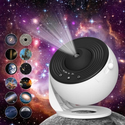 LED Galaxy Projector Starry Night Light Sky Star Party Lamp Planetarium Room US - Image 1 of 4