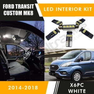 INTERIOR LED Light Bulbs KIT fit Ford Transit Custom MK8 2014-2018 White SMD 6pc - Picture 1 of 2
