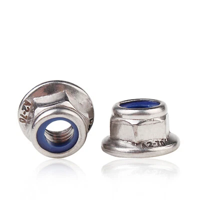 Flanschmutter DIN 6923 Stoppmuttern Edelstahl A2 V4A Hex Bundmutter M3 bis M12 - Bild 1 von 4