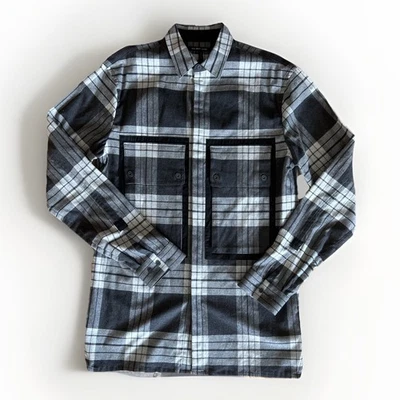 Helmut Lang Heritage Flannel Shirt Men’s Small Plaid Chest Pocket Oversized - Image 1 of 4