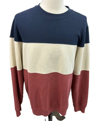 L.L. Bean Colorblock Crewneck Mens Pullover Soft Sweatshirt Large Tall - Image 1 of 4