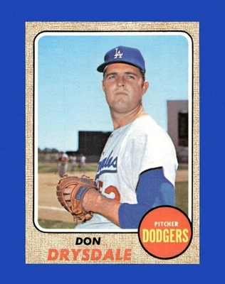 1968 Topps Set-Break #145 Don Drysdale como nuevo *GMCARDS* Foto 1 de 2