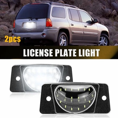 Luz de matrícula LED blanca para Chevrolet Trailblazer GMC Envoy 2002-2009 2 piezas Foto 1 de 4