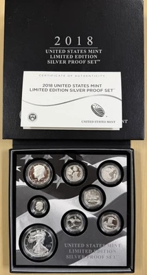 2018 US Mint Limited Edition Silver Proof Set With Certificate & OGP - Image 1 of 4