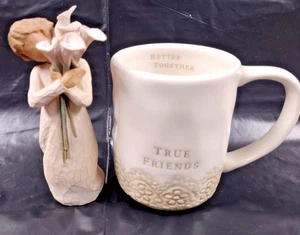 Kombination aus DEMDACO True Friends Tasse & schöne Wünsche 5,5" große Figur - Bild 1 von 11