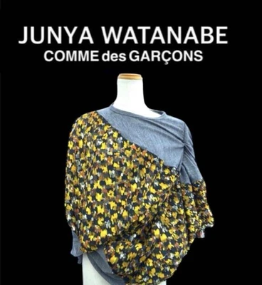 Top asimétrico floral Junya Watanabe Comme des Garcons para mujer talla JP-S Foto 1 de 4