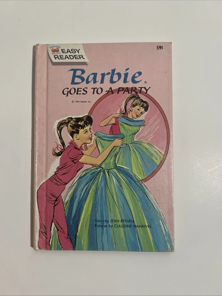 Barbie va a una fiesta de colección 1964 - Wonder Books fácil lector Foto 1 de 4